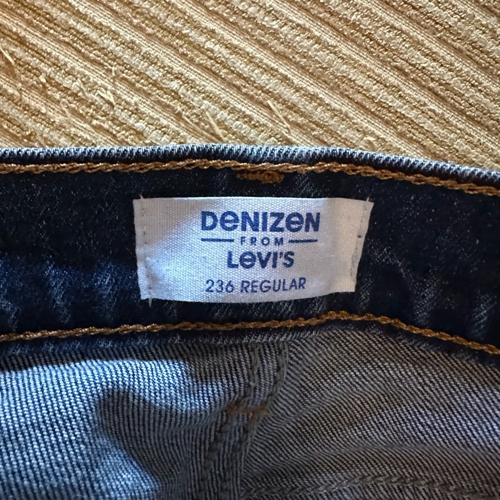 Denizen from Levi's Men's Straight Jeans in Deep Blue - Picture 4 of 5
